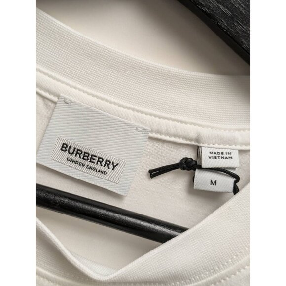 Burberry Women’s Margot Logo Print Short Sleeve Cotton T-shirt White M 8084349 - Picture 4 of 8